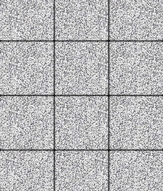 Тротуарная плитка КВАДРАТ - Стоунмикс Белый с черным